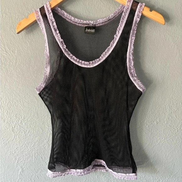 Frederick’s of Hollywood | mesh | ruffle | stretch | lingerie | M - Picture 1 of 8